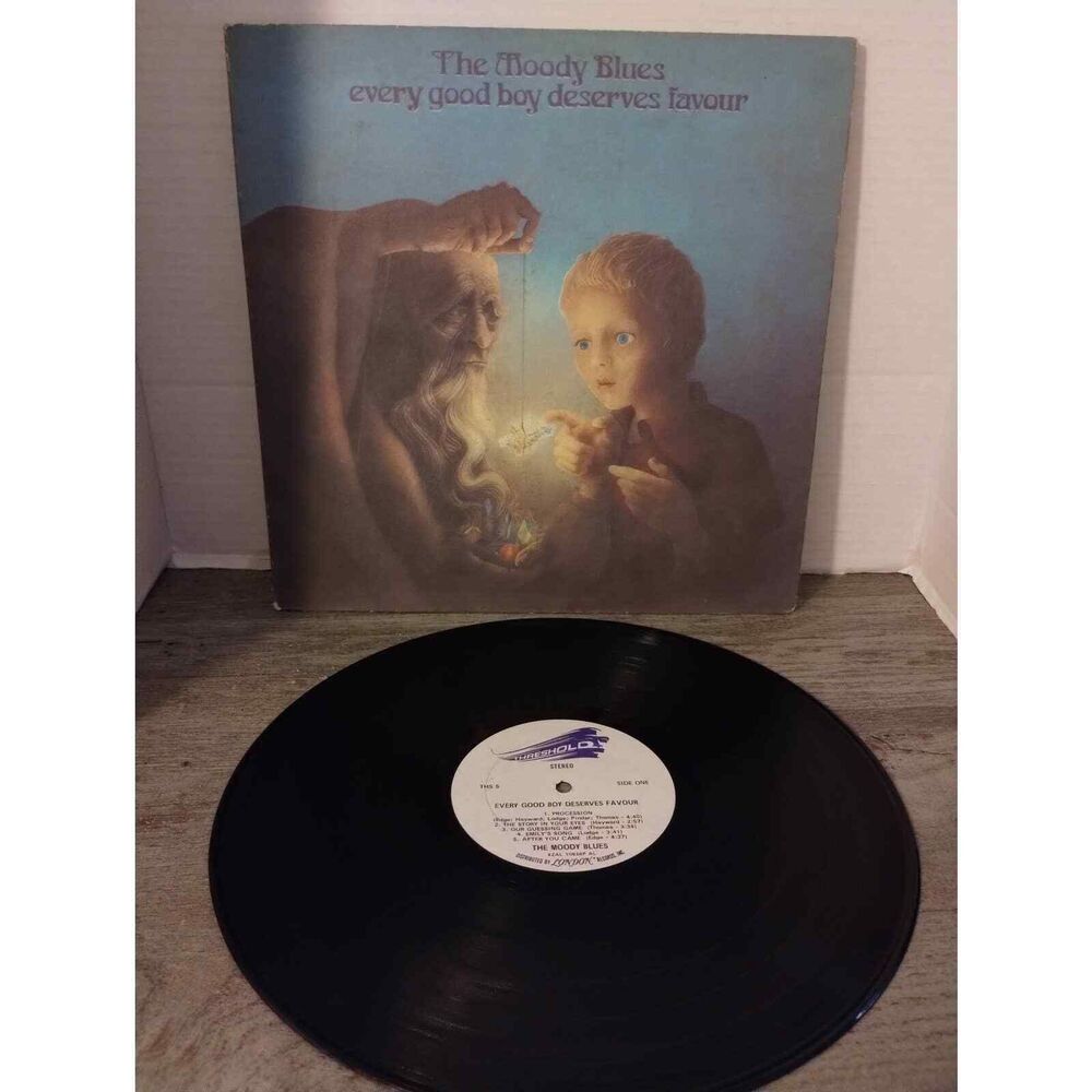 Moody Blues Every Good Boy Deserves Favour UK Press LP 1971 Threshold THS5